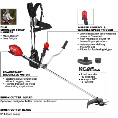 MILWAUKEE - 3015-20 - Brush Cutter pa3