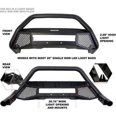 Bumper Guard Kit by GO RHINO - 545460T pa13