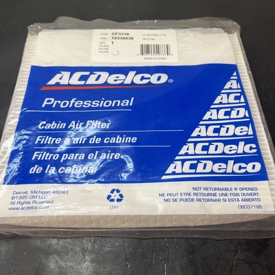 ACDELCO - CF3316 - Filtre d'habitacle pa3