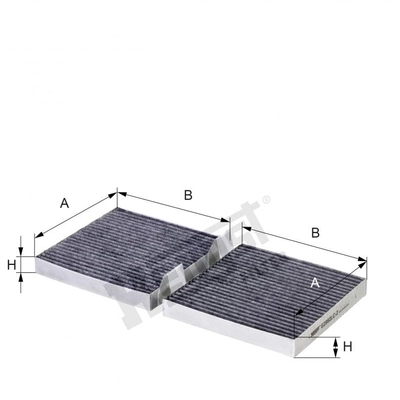 HENGST FILTER - E2992LC2 - Cabin Air Carbon Filter pa2