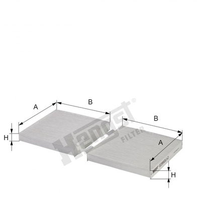 HENGST FILTER - E2992LI2 - Cabin Air Pollen Filter pa2