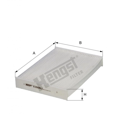 HENGST FILTER - E3906LI - Cabin Air Pollen Filter pa2