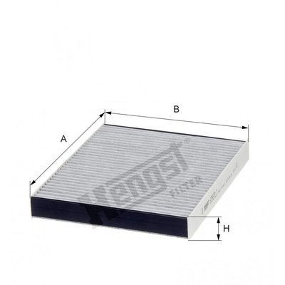 HENGST FILTER - E3907LC - Cabin Air Carbon Filter pa2