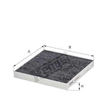 HENGST FILTER - E3993LC - Cabin Air Carbon Filter pa2