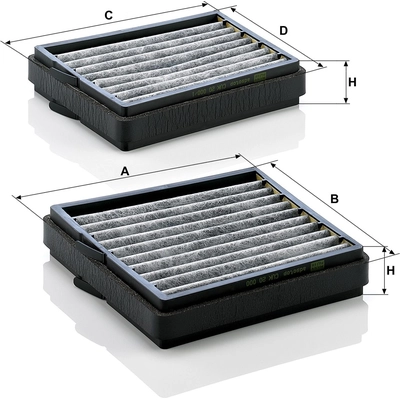Cabin Air Filter by MANN-FILTER - CUK20-000-2 pa4