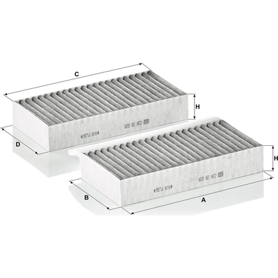 MANN-FILTER - CUK26-028-2 - Cabin Air Filter pa3