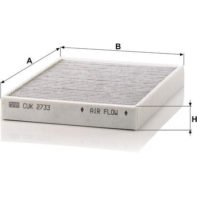 MANN-FILTER - CUK2733 - Filtre d'habitacle pa11