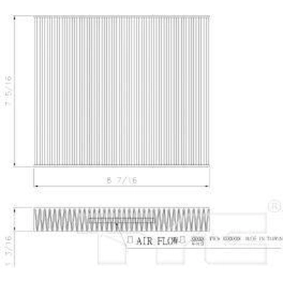 Cabin Air Filter by TYC - 800213P pa3