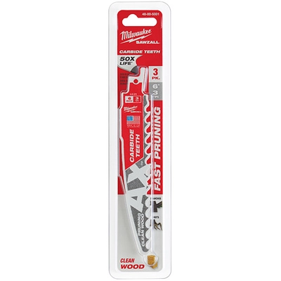 MILWAUKEE - 48-00-5331 - Carbide Teeth for Pruning & Clean Wood Sawzall Blade pa2