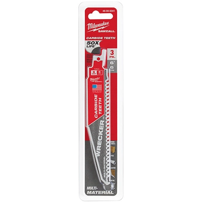 MILWAUKEE - 48-00-5341 - Carbide Teeth for Pruning & Clean Wood Sawzall Blade pa2