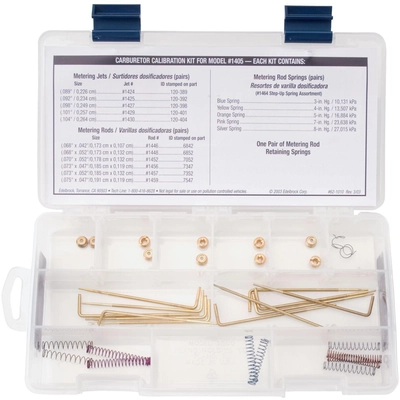 Carburetor Calibration Kit by EDELBROCK - 1479 pa4