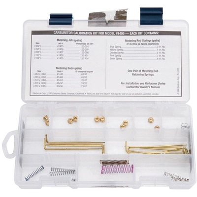 Carburetor Calibration Kit by EDELBROCK - 1488 pa6