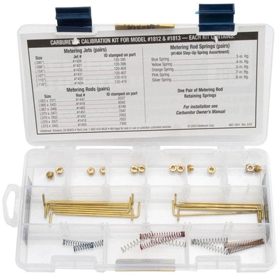 Carburetor Calibration Kit by EDELBROCK - 1841 pa2