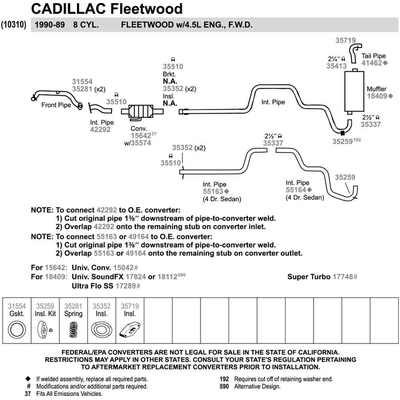 WALKER USA - 35574 - Catalytic Converter Air Tube Kit pa92