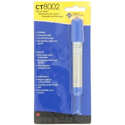 Circuit Tester by GENERAL TECHNOLOGIES CORP - CT8002 pa2