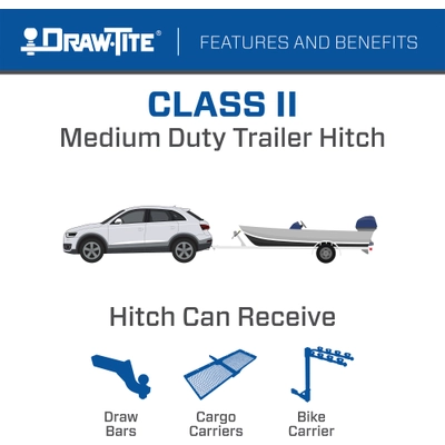 Class 2 Receiver Hitch by DRAW-TITE - 36110 pa2