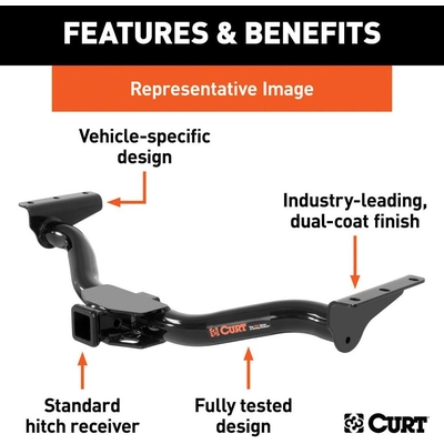 CURT MANUFACTURING - 13435 - Class 3 - Rear Trailer Receiver Hitch pa2