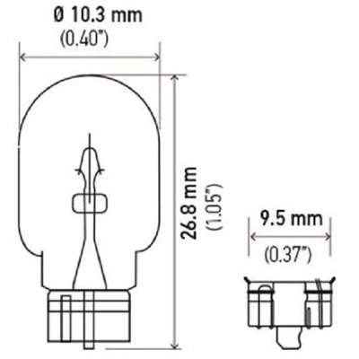 Clock Light by HELLA - 168TB pa34