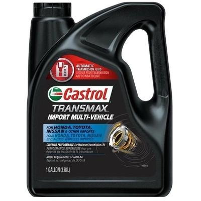 CASTROL - 006726BC - Clutch Hydraulic System Fluid Transmax Import Multi-Vehicle ATF, 3.78L (Pack of 3) pa37