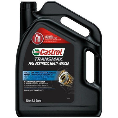 CASTROL Synthetic Clutch Hydraulic System Fluid Transmax Full Synthetic Multi-Vehicle ATF , 5L - 006783A pa3