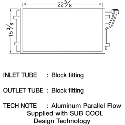 Condenser by CSF - 10466 pa6