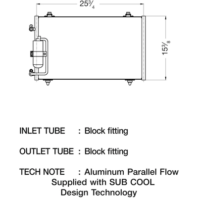 Condenser by CSF - 10636 pa6