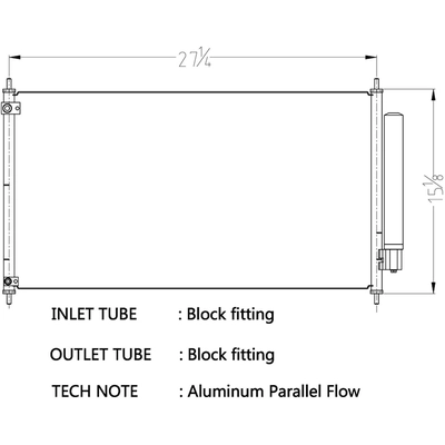 Condenser by CSF - 10711 pa3