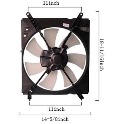 APDI - 6034111 - A/C Condenser Fan Assembly pa1