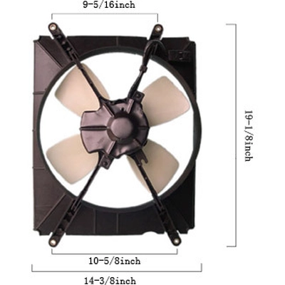 APDI - 6034120 - A/C Condenser Fan Assembly pa1