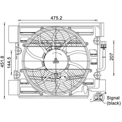 MAHLE ORIGINAL - ACF24-000S - A/C Condenser Fan pa2