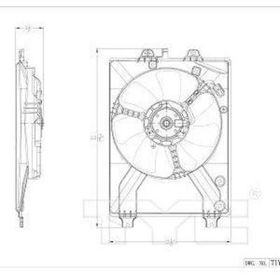 Condenser Fan Assembly by TYC - 601530 pa1