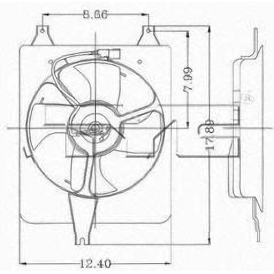 Condenser Fan Assembly by TYC - 610060 pa1