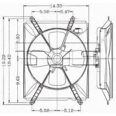 Condenser Fan Assembly by TYC - 610090 pa1