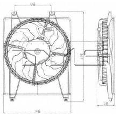 Condenser Fan Assembly by TYC - 611000 pa2