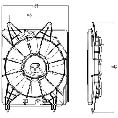 Condenser Fan Assembly by TYC - 611200 pa11