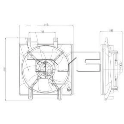 Condenser Fan Assembly by TYC - 611250 pa1