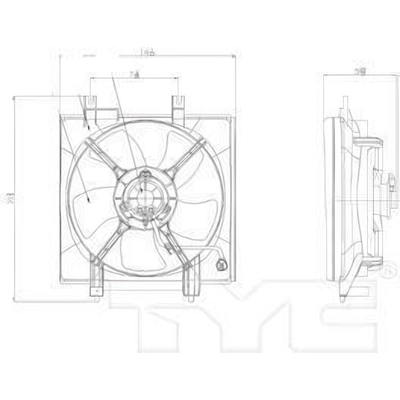 Condenser Fan Assembly by TYC - 611250 pa2