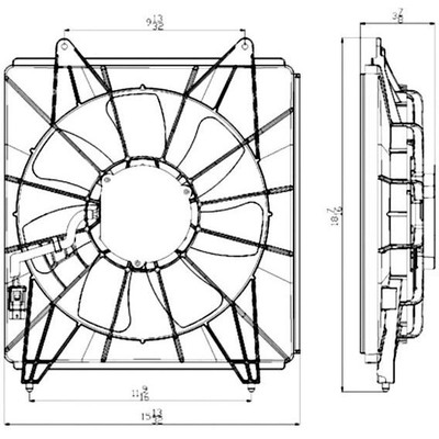 Condenser Fan Assembly by TYC - 611420 pa1