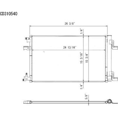 KOYORAD - CD310540 - A/C Condenser pa2
