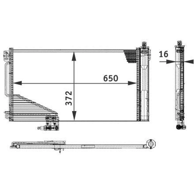 MAHLE ORIGINAL - AC347-000S - Air Conditioning Condenser pa1