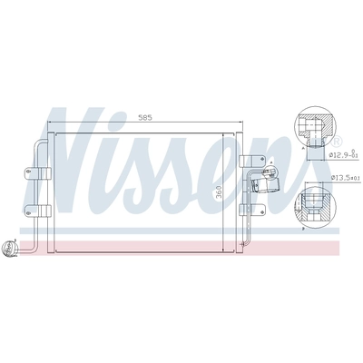 Condenser by NISSENS - 94522 pa1