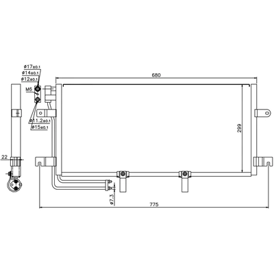 Condenser by NISSENS - 94834 pa6