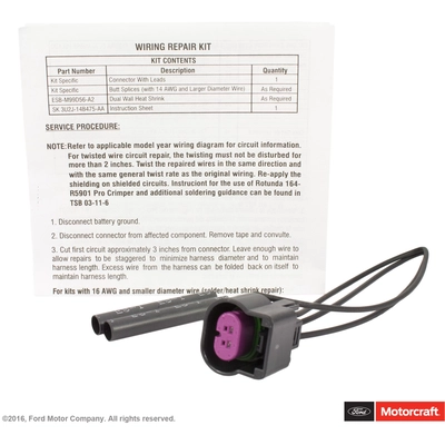 Connector by MOTORCRAFT - WPT1101 pa4