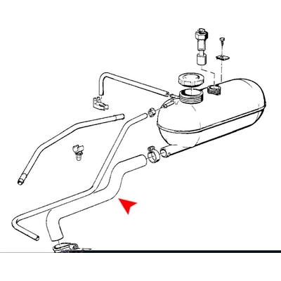 Coolant Overflow Hose by URO - 11531289257 pa2