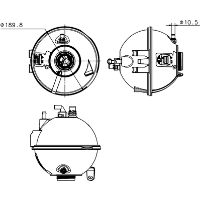 MAHLE ORIGINAL - CRT223-000S - Coolant Expansion Tank (Cooling System) pa1