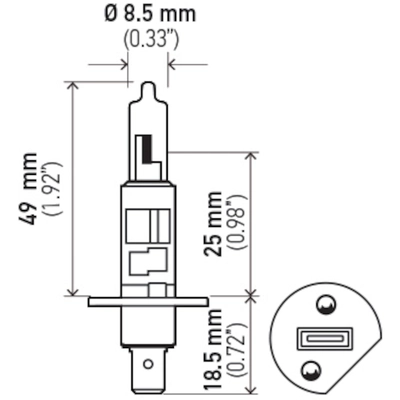 HELLA - H1 - Bulb pa2