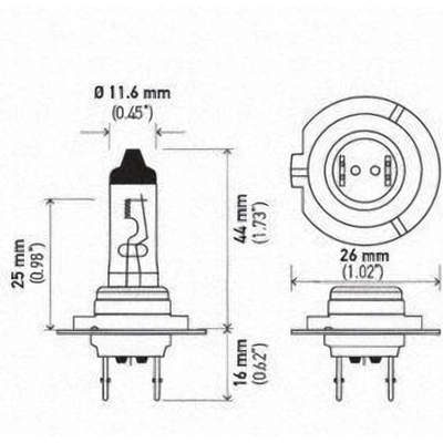 Cornering Light by HELLA - H7P50TB pa6