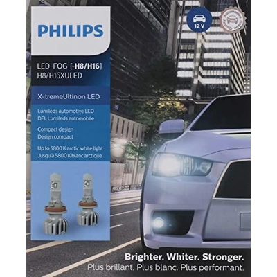 Lumière des virages de PHILIPS - H8/H11/H16 pa28