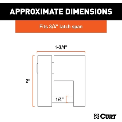 Coupler Lock by CURT MANUFACTURING - 23521 pa7