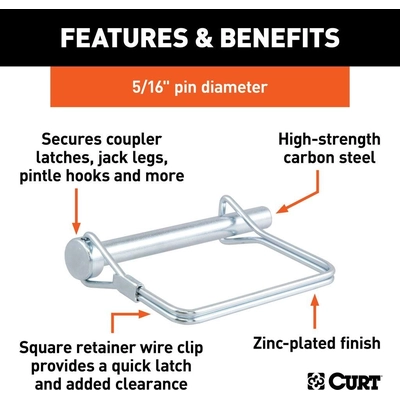 Coupler Safety Pin by CURT MANUFACTURING - 25010 pa5